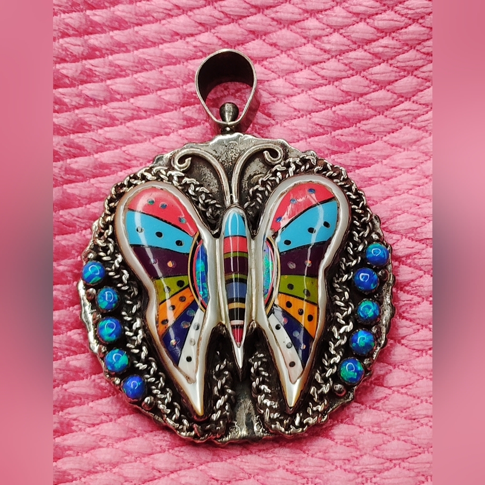 SOLD OUT ---Colorful Butterfly Pendant super rare-Universe